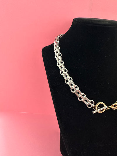 Two-Tone Chunky Necklace